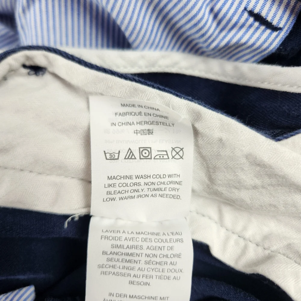 J. Crew Men’s Chino Pants Bowery Stretch Slim Fit Blue Size 31 Custom Tailored